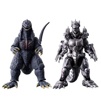 Bandai Фигурка Годзиллы Набор для битвы Годзилла х Кирю Тип 3 Тяжеловооружённый (2003) (Изменено)