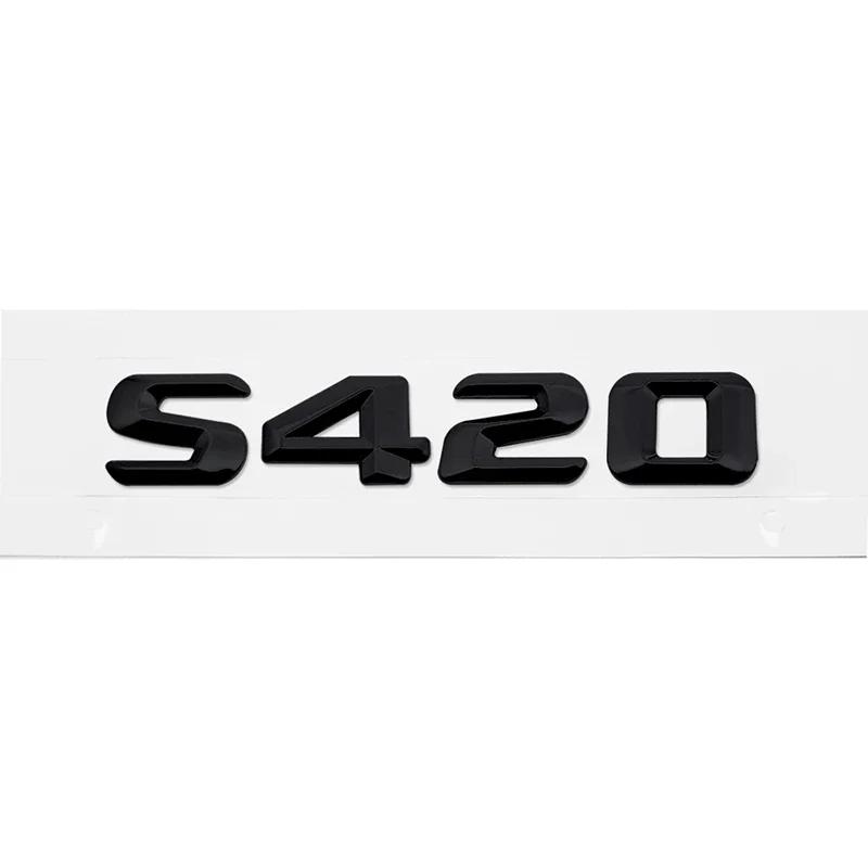 Modified 3D Car Letter Sticker Rear Trunk Tail Decorative Badge Emblem for Mercedes Benz S400 S420 S430 S450 S500 S550 S600 S650 AX1