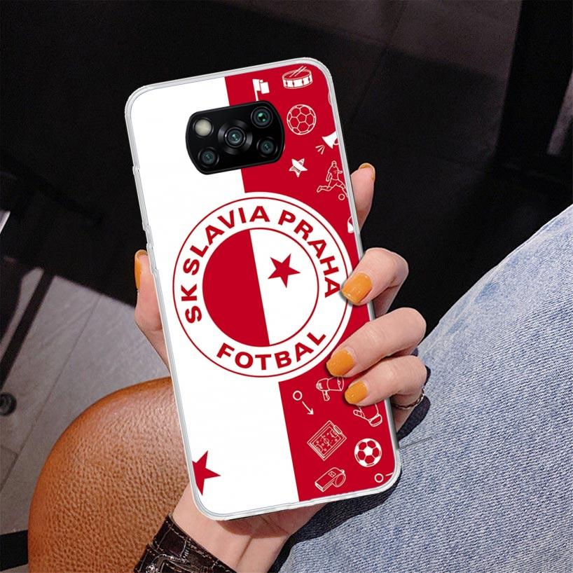 Sk Slavia Praha Czech Republic Phone Case For Xiaomi Poco X7 X6 X5 Pro F7 Ultra Redmi 15C 15 13C 13 12C 12 10 10A 10C 9 9A 9C 9T