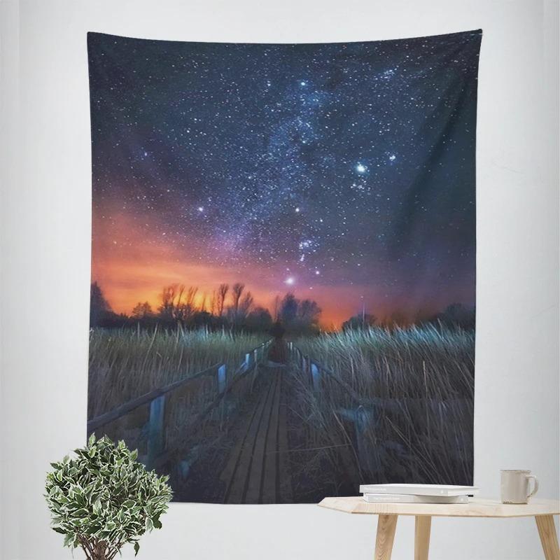 Beautiful Starry Sky Decorative Tapestry Home Wall Decor Office Living Room Tapestry