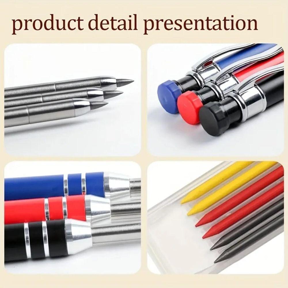 2,8 мм механический карандаш для маркировки глубоких отверстий, деревообрабатывающий инструмент для маркировки, деревообрабатывающее строительство