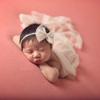 Newborn Photography Props  Wraps Solid Color Lace Elastic Fabric Hollow-out Blanket Photograph Accessories (50x160cm)