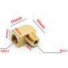 M6 M8 M10 1/8" BSP Мужской Женский Угольник 90 Градусов Блок Латунный Трубный Фитинг Соединитель Для Компрессионного Фитинга Масляная Смазка
