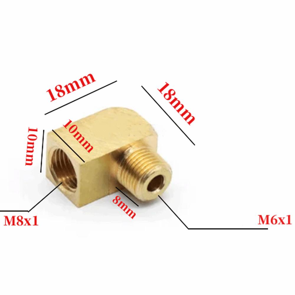 M6 M8 M10 1/8" BSP Мужской Женский Угольник 90 Градусов Блок Латунный Трубный Фитинг Соединитель Для Компрессионного Фитинга Масляная Смазка