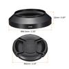 PATIKIL 62mm Lens Hood Wide Angle Matte Surface Internal Hood 82mm Lens Cap with Cleaning Cloth for Camera Lens Black Anti-Reflection