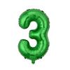 16-дюймовые американские зеленые цифровые фольгированные шары для праздничного украшения на день рождения.