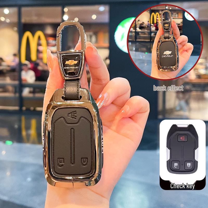 Чехол для ключей Chevrolet K5 Trax Cruze - Звезда Milesuo Металлическая пряжка Оболочка с полным покрытием
