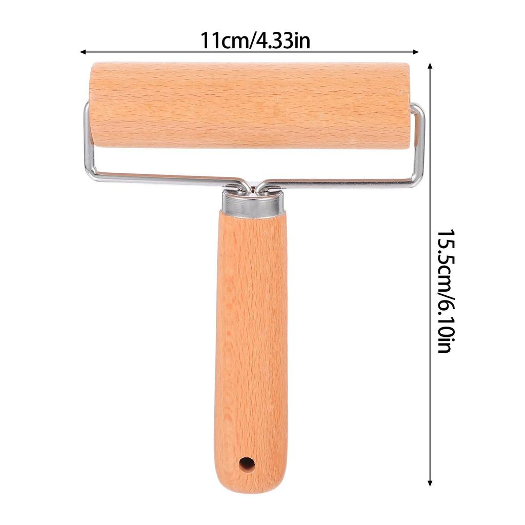 Wooden Rolling Pin With Ergonomic Handle For Baking Cooking Pastries Pizza Dough Roller Nonstick Kitchen Utensils Tool