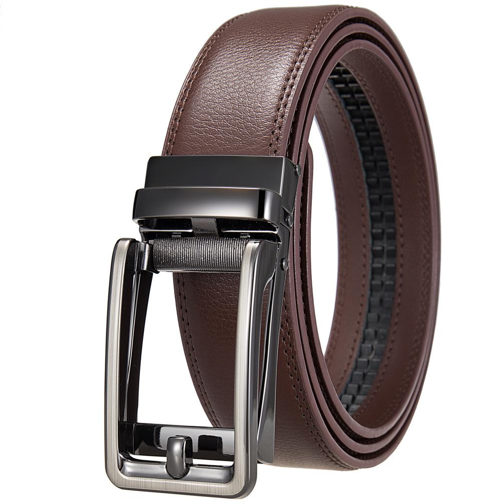 1 шт. Мужской ремень с автоматической пряжкой, модный деловой ремень из коровьей кожи, ремень Ly36-3 3315-1