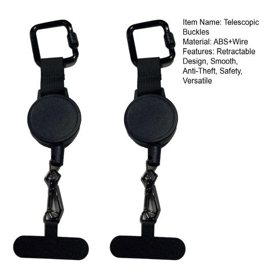 Телефонный шнур с защитой от кражи и зажимом для ремня, выдвижной стальной шнур, универсальный фиксирующий карабин, предотвращающий падение телефона, поводок для путешествий и походов