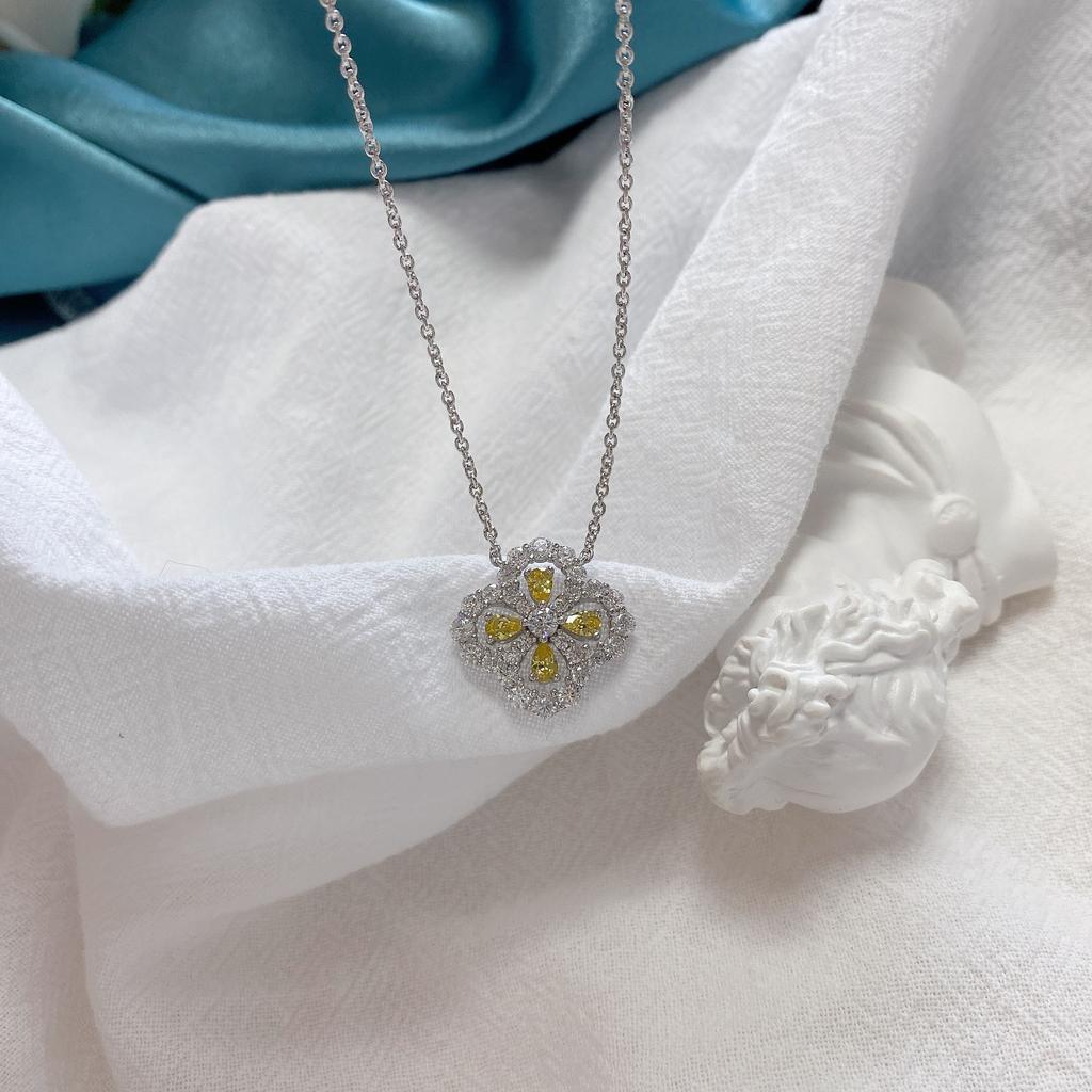 Gica Gema Ожерелья с высокоуглеродистыми бриллиантами, стерлинговое серебро 925 пробы, 2,5*4 мм, кулон, уникальный дизайн, романтические ювелирные изделия, подарки для свадебной вечеринки, новая тенденция