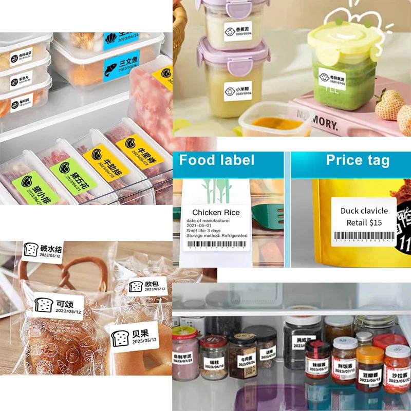 Niimbot M2/M3/B32/Z401 Color Label Printing Paper Thermal Transfer Fixed Asset Barcode Self-adhesive Circular Stickers