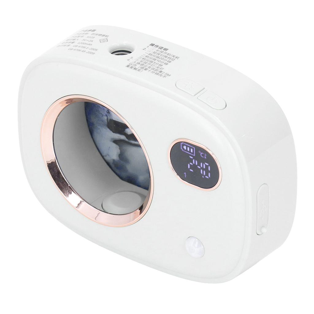 Fragrance Dispenser Smart Digital Display Ultrasonic Fragrance Aromatherapy Diffuser for Toilet Living Room Hotel White