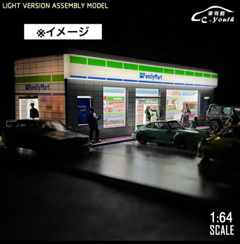 Магазин у дома CY88102 Модель Диорама Гараж Мини Машина 1/64 C-youth и т.д.. [Элемент]