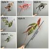 Long Branch Artificial Green Plants Realistic Plastic Simulation Greenery Handmade Artificial Leaf Branch Home Office Decor