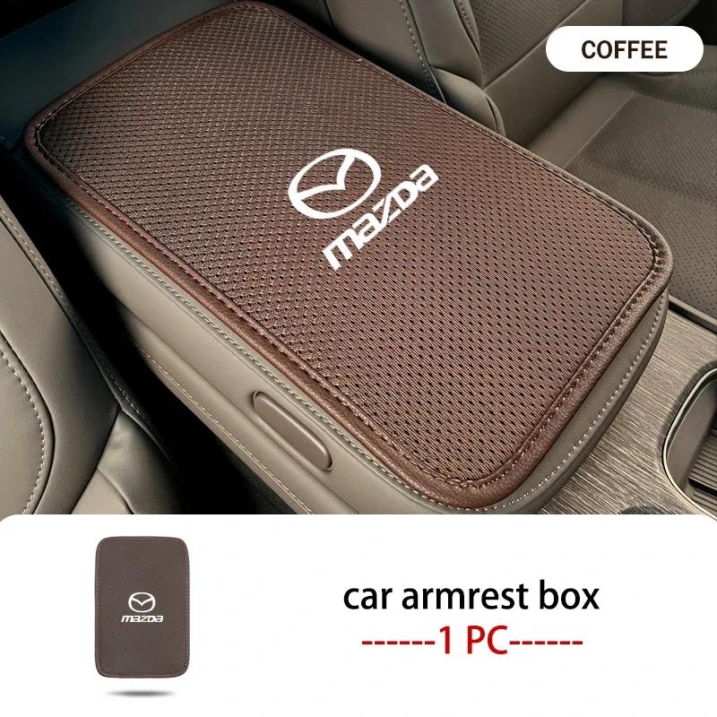 2025 Hot Car Center Console Covers Soft Armrest Mat Styling Accessories For Mazda 6 3 CX5 5 2 323 CX7 Demio Atenza Axela MX30 CX