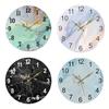 12-дюймовые настенные часы с мраморной текстурой, круглые настенные часы с мраморной текстурой, декор