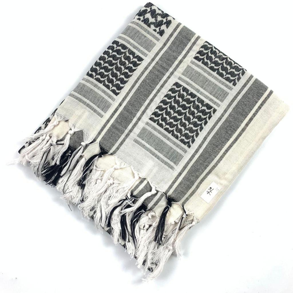 All-Cotton Camouflage Jacquard Arab Headscarf and Shawl