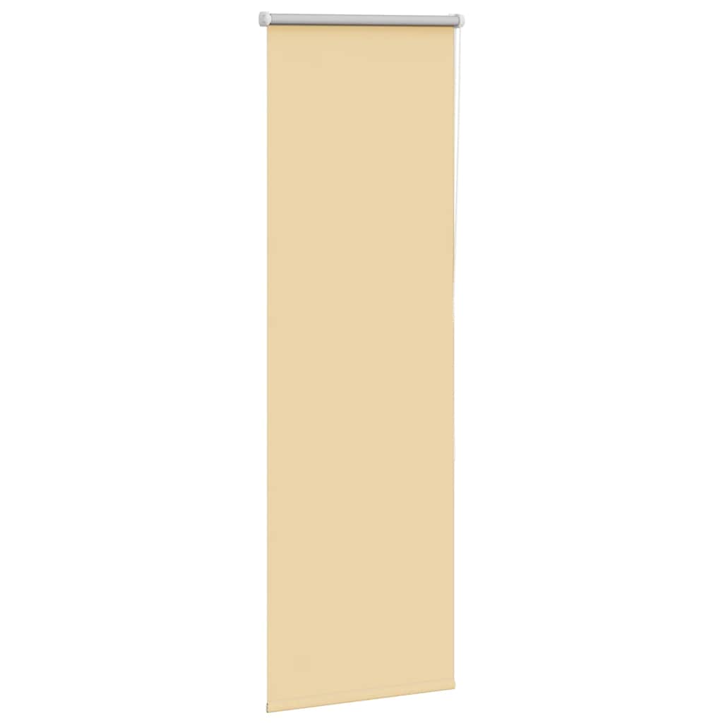 Blackout Roller Blind Beige 60 x 130 cm Fabric Width 55.7 cm Polyester