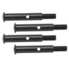 4Pcs RC Front Wheel Axle Steel 35mm Front Shaft Remote Control Car Accessories for Traxxas Slash 2WD Black