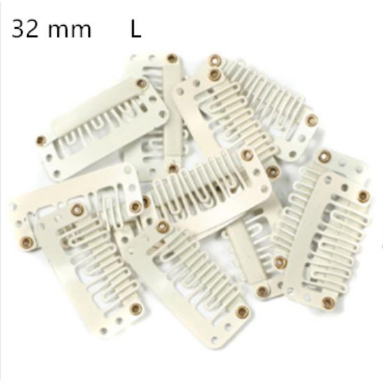 10pcs Clip In Hair Extension Wig Clips Women Mens Hair Bangs Snap Hair Clips for Extensions Metal Comb for Closure Accessories