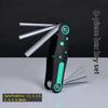 Складной шестигранный ключ Набор шестигранных ключей Хром-ванадиевая сталь Портативный шестигранный ключ Шестигранный стержневой ключ Многофункциональный инструмент