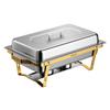 VEVOR 2 Packs Chafing Dishes for Buffet Set, 8.5L Stainless Steel Chafer, for Banquet Party Wedding, Rectangle Buffet Server and Warmer