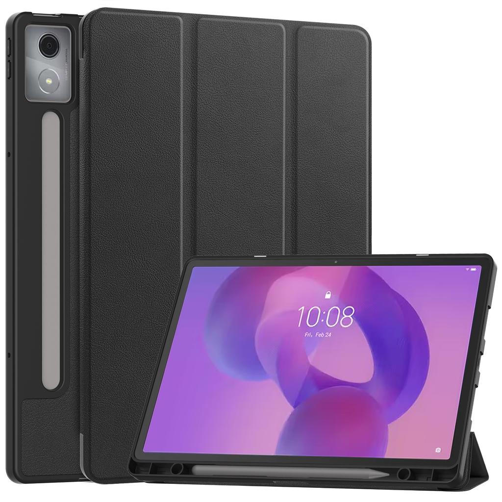 Для Lenovo Idea Tab Pro Чехол Тройная подставка Кожа+ПК Чехол для планшета с держателем для ручки