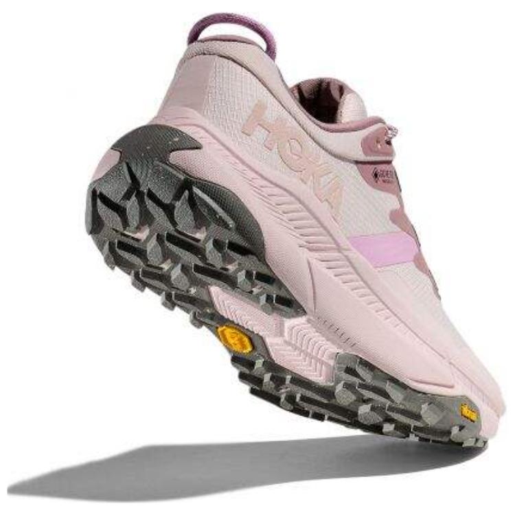 HOKA One One Серия Transport Удобные Универсальные Нескользящие Прочные Кроссовки с низким верхом Женские Кроссовки Жемчужно-розовый 1133958-CCPR