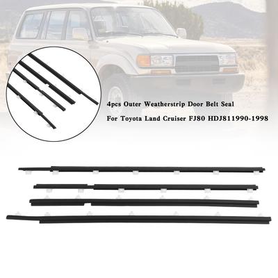 4 шт. наружный уплотнитель ремня двери для Toyota Land Cruiser FJ80 HDJ81 90-98
