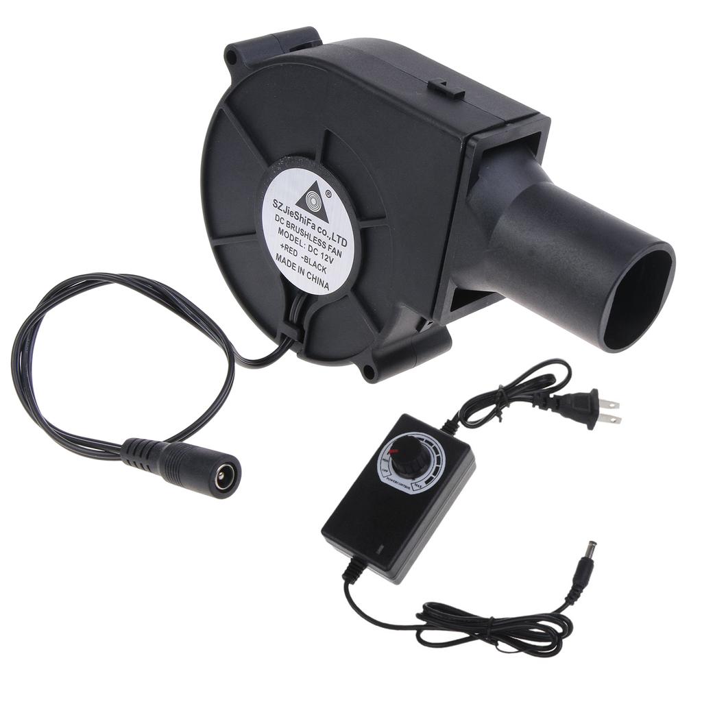 110V 220V BBQ Fan Barbecue Heating Stove 3-12V Air Blower Cooking Grill Fan Adjustable Speed Charcoal Fire Starter 9733