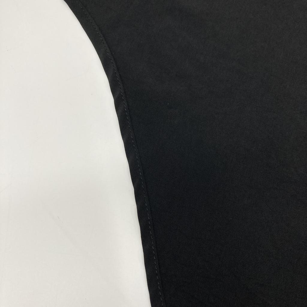 Yohji Yamamoto [Excellent Condition/25% Stainless Steel] Collections FP-D66-500 TA/PE CREPE DE CHINE HOODED DRESS Dress 2 blackUsed