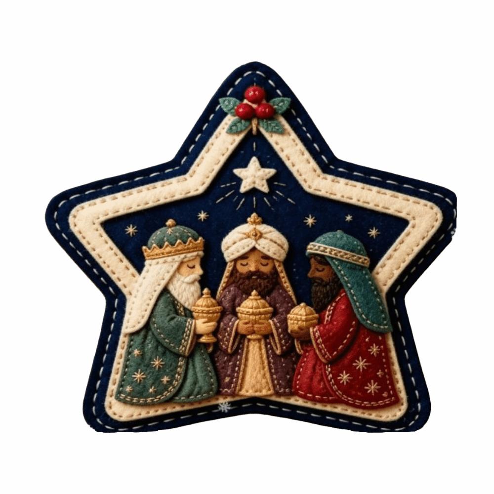 Star Shape Jesus Hanging Ornament Home Decor Christmas Decorations Christmas