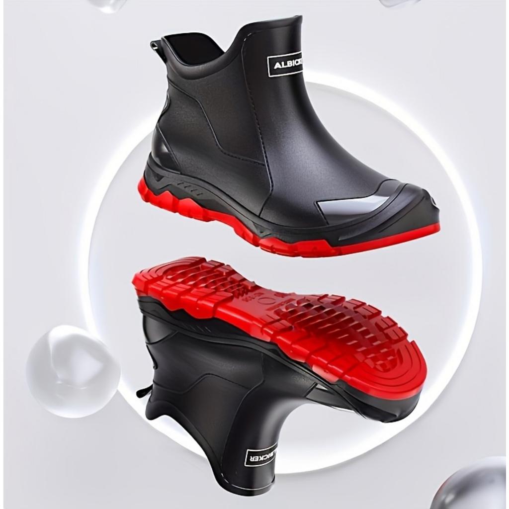 Женские и мужские модные резиновые сапоги, дождевые сапоги, высококачественные, водонепроницаемые и нескользящие дождевые сапоги, водные сапоги, садовая обувь, обувь для рыбалки