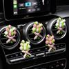 Car Outlet Vent Perfume Clips Conditioning Aromatherapy Freshener with Cute Tulip Flower Design