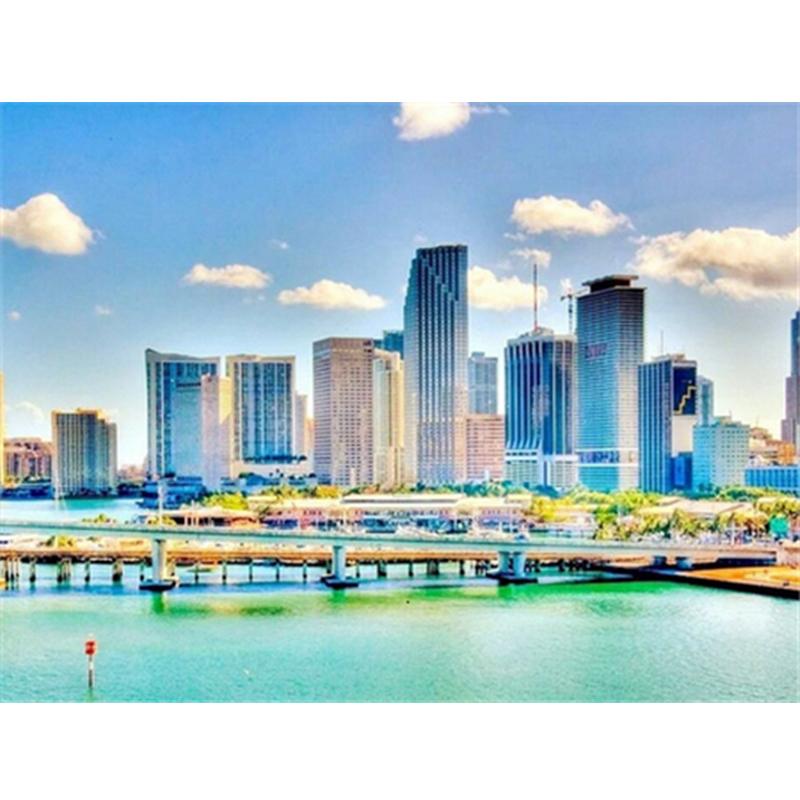 Алмазная картина, полный круглый квадратный природный пейзаж, настенные наклейки, мозаика, пляжная вышивка, горный пейзаж, алмазное искусство