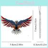 Уникальный 2D Американский флаг Орел Украшение для салона автомобиля Заднее зеркало Брелок