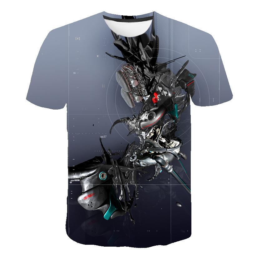 Novel Abstract Pattern Men's T-shirt Summer Fashion Casual Personality Graphic Tee Tops 3D Print T Shirt 2025 New Arrival