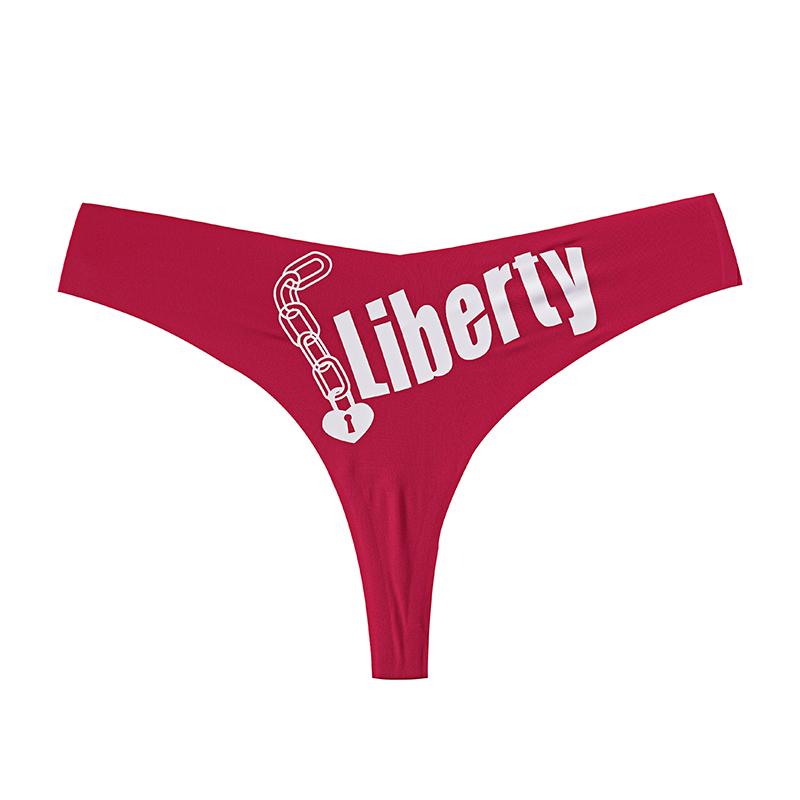 CINOON Сексуальные бесшовные женские трусики с V-образной талией, нижнее белье, стринги, нижнее белье с буквенным принтом, удобные стринги