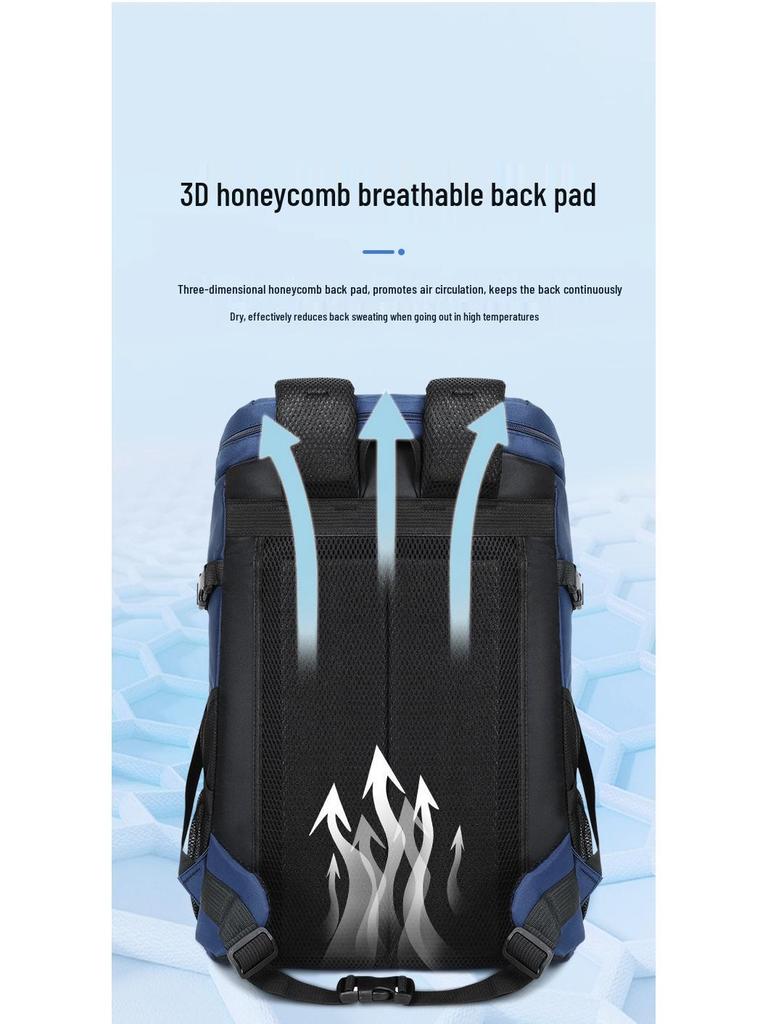 Большой мужской повседневный дорожный и спортивный рюкзак для студентов колледжа.