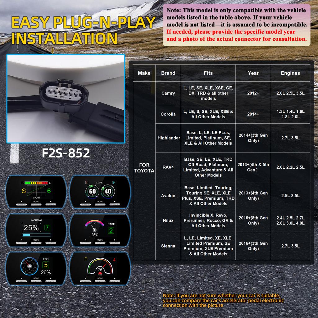 Car Electronic Throttle Controller Accelerator Tuning 9 Drives 5 Modes Racing Accelerator Potent Booster For BMW For Ford Ranger