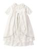 ANGELIEBE Moc Mof Baby Clothes Newborn Princess Ceremony Dress Baby Baby Dress Shrine Visit Discharge Girls Boys Off White 51461169 × 50-80