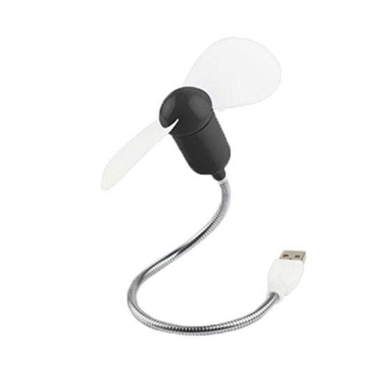 Портативный гибкий мини USB вентилятор-охладитель на гибкой ножке для ПК, ноутбука, компьютера