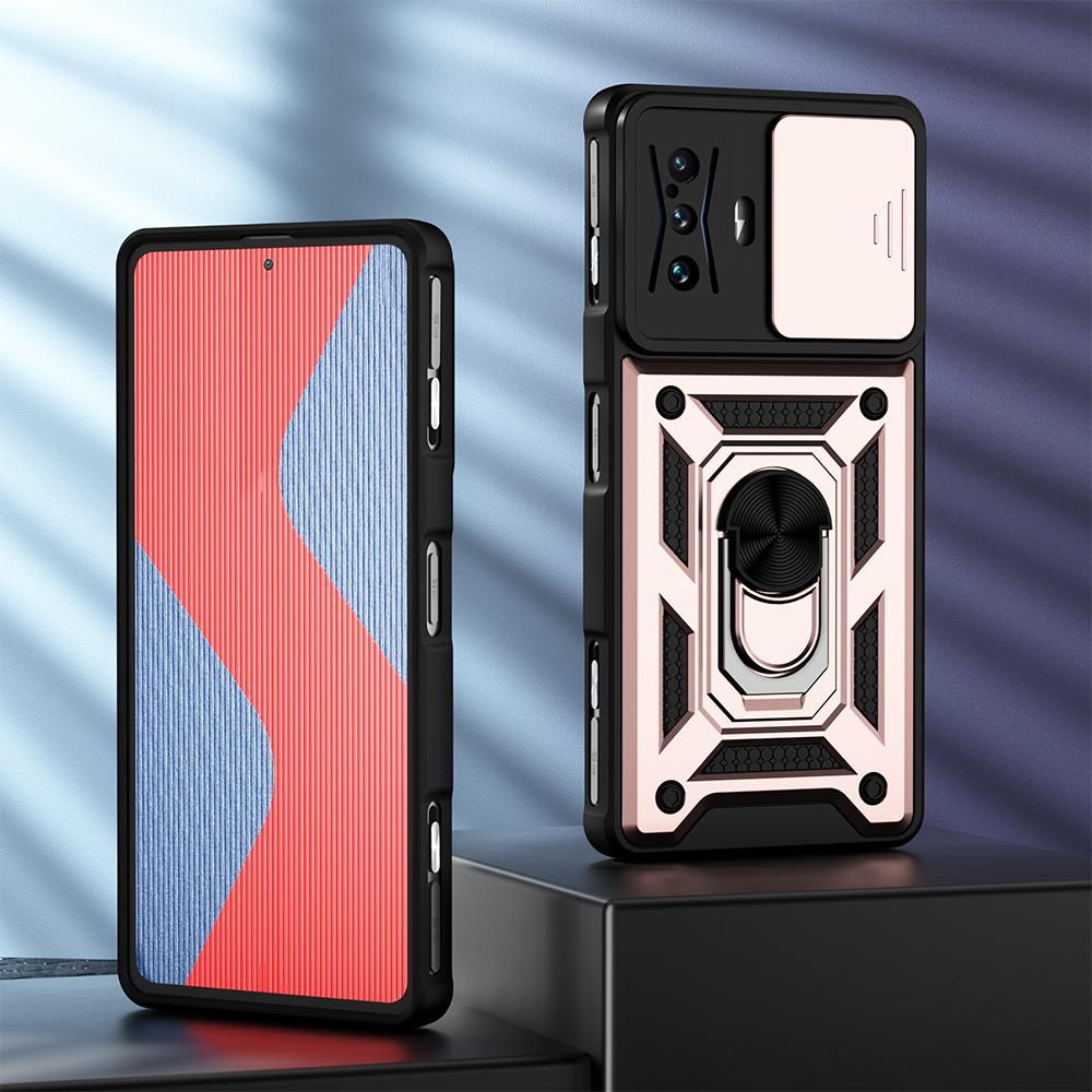 KEYSION Противоударный чехол для Xiaomi POCO F4 GT F3 5G F3 GT, защитный чехол для камеры с push-pull, чехол для телефона Redmi K50 Gaming K40 Pro