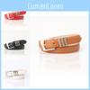 Womens Classic Faux Leather Waist Belt With Metal Pin Buckle For Chic Look