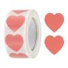 500/1000Pcs Heart Shaped Sticker 1Inch Self-Adhesive Love Label Heart Decorations Stickers for Envelope Valentine Day Wedding