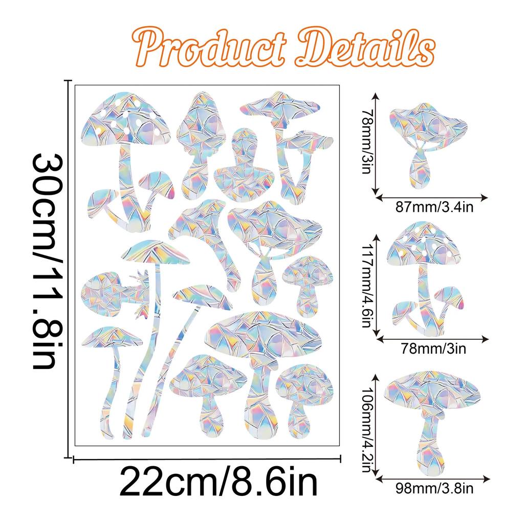 Christmas Rainbow Prism Static Cling Glass Stickers PVC Halloween Window Stickers Sun Catcher Decorative Films