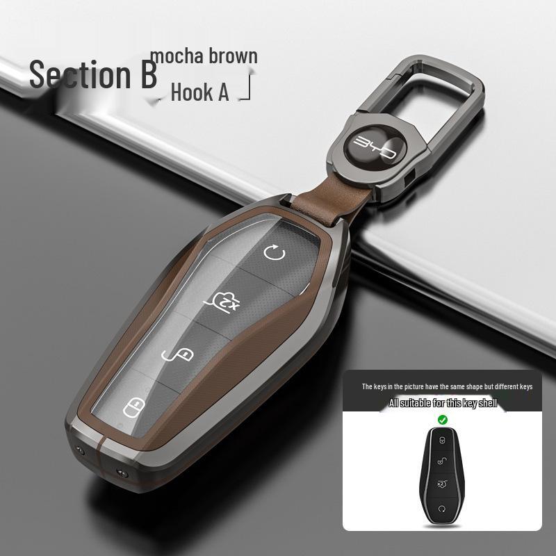 Чехол для ключей BYD: Совместим с Song Pro Plus, Yuan DMI, Dolphin, Han, Tang, Qin, Seal и Destroyer 05 Защитный чехол.