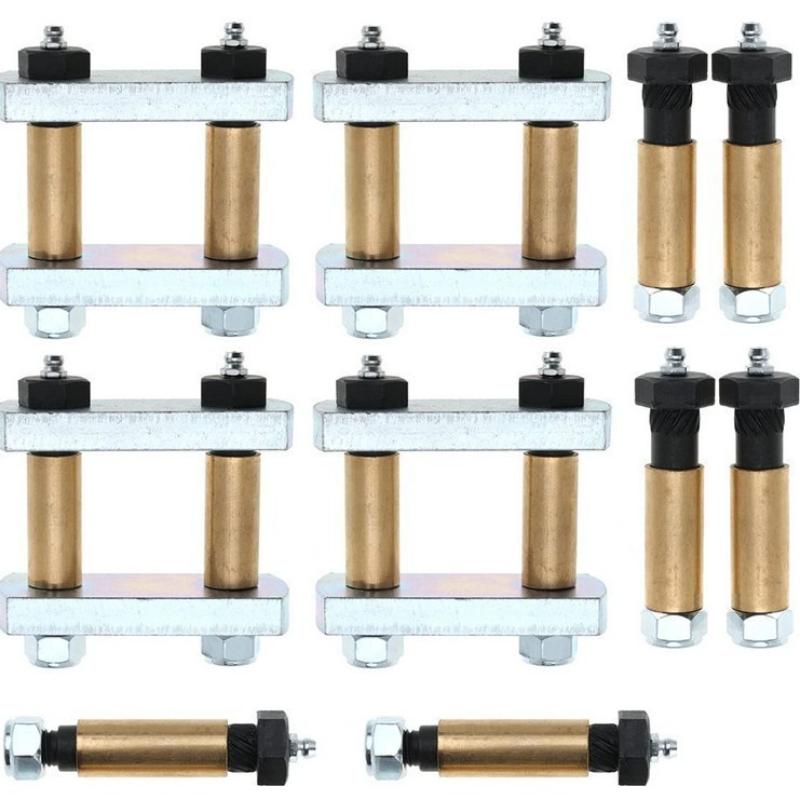 Compatible with CRE3000 Genuine Equaflex 3 1/8 inch shackle hanger upgrade kit for trailer truck axle suspension kits.