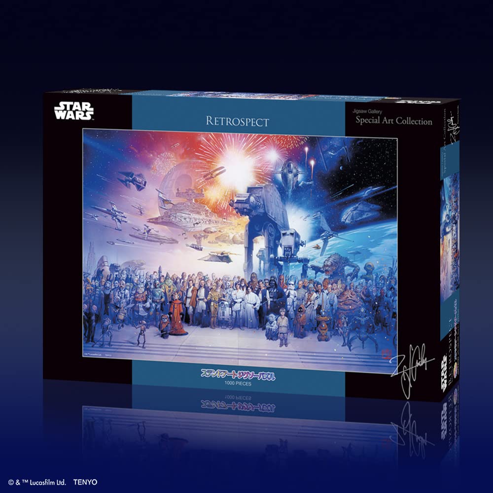 Пазл Tenyo Star Wars Retrospect, 1000 деталей, Stained Art, WS-1000-688, 51,2x73,7 см, с карточкой обслуживания